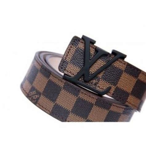 lv belt brown|lv brown checkered belt.